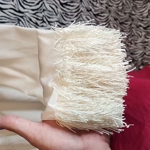 NWT Shear cream top size Large with beautiful sleeves.